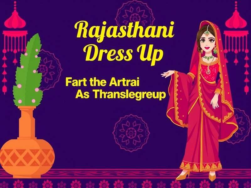 Rajasthani Dress Up Game Banner